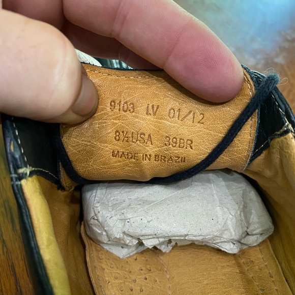 Sandro Comfort Soft & Gel Men's 8.5 Black Leather Oxford Shoes - Picture 5 of 9